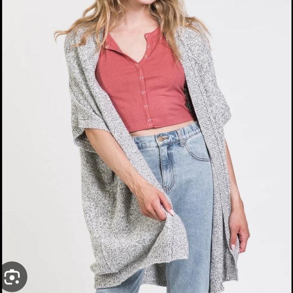 HARLOW | Harper Cardigan Sweater Light Grey - One Size - Picture 4 of 6
